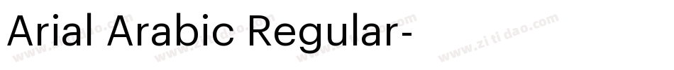 Arial Arabic Regular字体转换